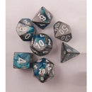 Chessex 7-Die Set: Gemini: Steel-Teal / White