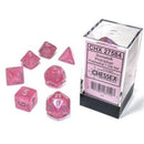 Chessex 7-Die Set: Borealis: Pink / Silver Luminary