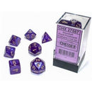 Chessex 7-Die Set: Borealis: Royal Purple/Gold Luminary