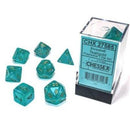 Chessex 7-Die Set: Borealis: Teal/Gold Luminary