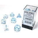 Chessex 7-Die Set: Borealis: Icicle/Light Blue Luminary