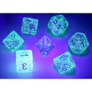 Chessex 7-Die Set: Borealis: Icicle/Light Blue Luminary