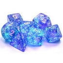 Chessex 7-Die Set: Borealis: Purple/White Luminary