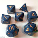Chessex 7-Die Set: Vortex: Blue/Gold