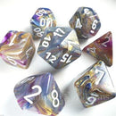Chessex 7-Die Set: Festive: Carousel/White