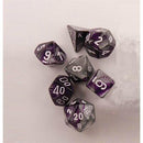 Chessex 7-Die Set: Gemini: Purple-Steel/White