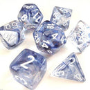 Chessex 7-Die Set: Nebula: Black/White
