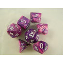 Chessex 7-Die Set: Festive: Violet/White