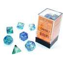 Chessex 7-Die Set: Nebula: Oceanic/Gold Luminary