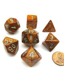 Chessex 7-Die Set: Glitter: Gold/Silver