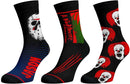 A Nightmare On Elm Street, Friday The 13th, It 3 Pack Crew Socks
