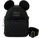 Loungefly Mickey Mouse Checkered Texture Convertible Mini Backpack & Crossbody Bag