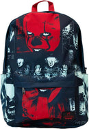 Loungefly Warner Brothers It Pennywise I Heart Horror Nylon Full-Size Backpack