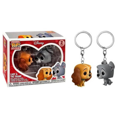 Pocket Pop! Keychain - Lady and the Tramp [2-Pack] (used)