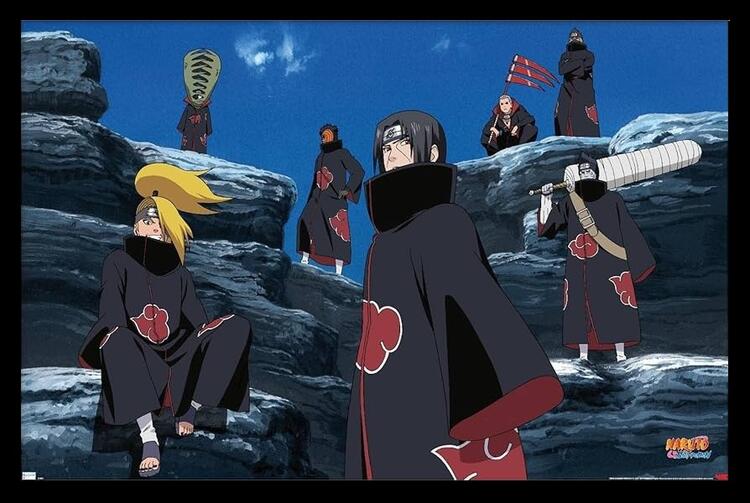Naruto Shippuden Akatsuki Group 11" x 17" Framed Print