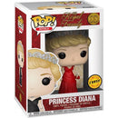 Pop! The Royal Family: Diana, Princess of Wales [03] Chase Variant - Red Dress (used)