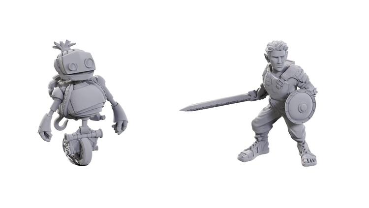 Critical Role Unpainted Miniatures - Wave 23: Orym, of the Air Ashari & Fresh Cut Grass