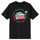Kirby Sleepy ZZZ Black T-Shirt (large)