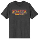 Stranger Things Season 4 Logo Men's Charcoal Heather Crew Neck Short Sleeve T-shirt (medium)