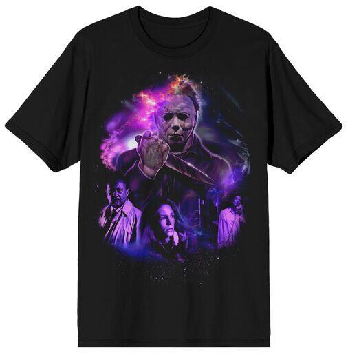 Halloween - Purple Universe Mens Black Tee (2xlarge)