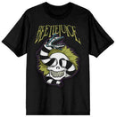 Beetlejuice Skull and Sandworm Adult Black Tee (xlarge)