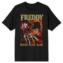 Nightmare on Elm Street - Freddy Never Sleep Again Mens Black Tee (large)