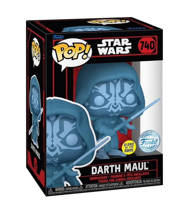 Pop! Star Wars: Darth Maul (Hologram) [740] Glow in the Dark (used)
