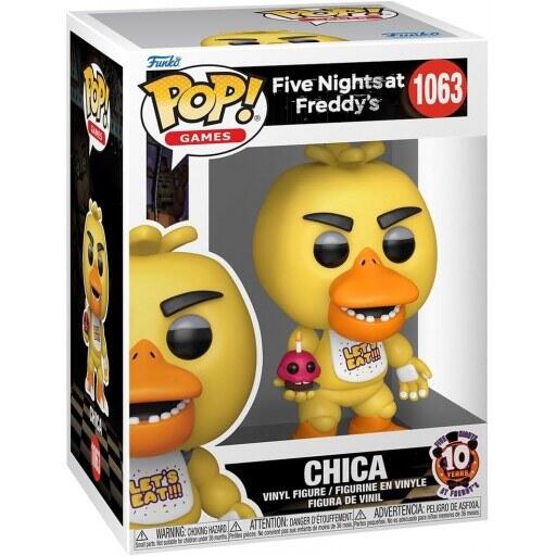 Pop! Five Nights at Freddy's: Chica with Cupcake (10th Anniversary) [1063] (used)