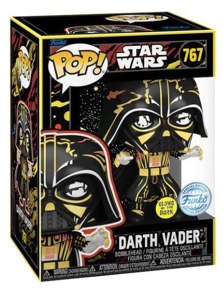Pop! Star Wars: Darth Vader (Retro) [767] Glow in the Dark (used)