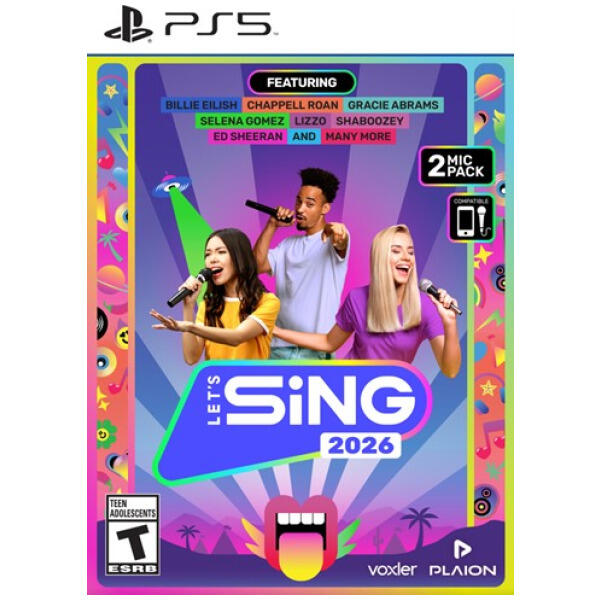 Let's Sing 2026 + 2 Microphones (used)