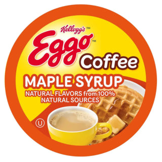 Kellogg's Eggo-Maple Syrup Waffle Coffee, Single Serve Coffee 12 Pack