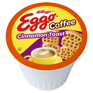 Kellogg's Eggo-Cinnamon Toast Waffle, Single Serve Coffee 12 Pack