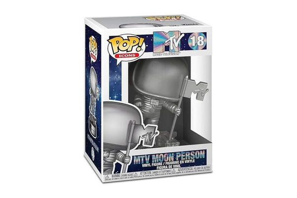 Pop! MTV: MTV Moon Person [18] Silver Metallic) (used)