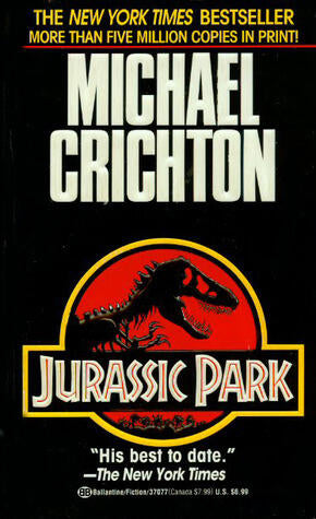 Michael Crichton - Jurassic Park (Jurassic Park, Book 1) (Mass Market Paperback, 1991) (used)