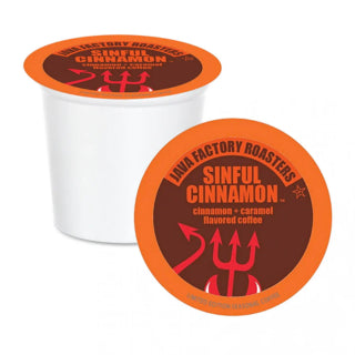 Java Factory-Sinful Cinnamon Single Serve Coffee, 12 Pack