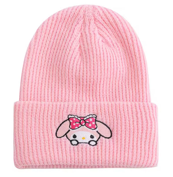 Sanrio My Melody Knitted Beanie (Pink)