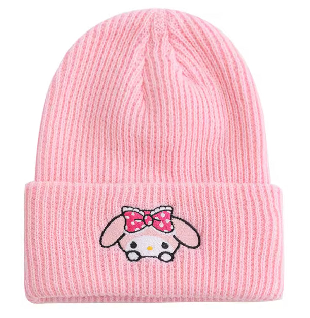 Sanrio My Melody Knitted Beanie (Pink)