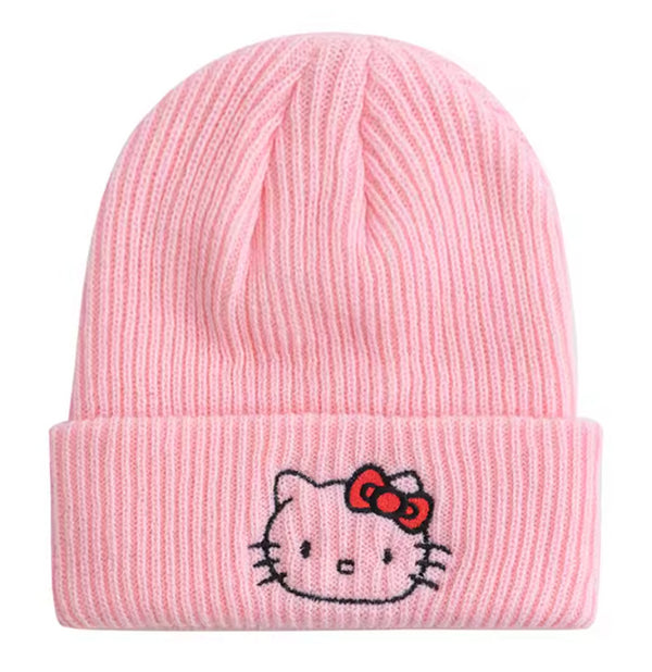 Sanrio Hello Kitty Knitted Beanie (Pink)