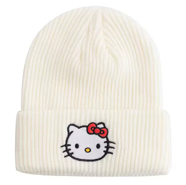 Sanrio Hello Kitty Knitted Beanie (White)