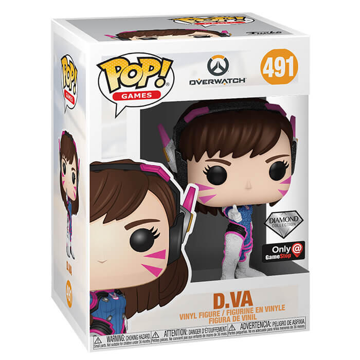 Pop! Overwatch: D.Va [491] Diamond Glitter (used)