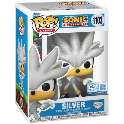 Pop! Sonic the Hedgehog: Silver [1103] Diamond Glitter (used)