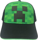 Minecraft Creeper Face Kids Trucker Snapback Hat