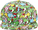 Super Mario Brothers Yoshi All Over Print Cap Blue