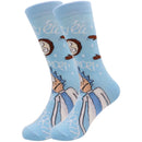 Rick & Morty Blue Single Pair Socks