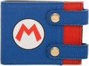 Super Mario Bros Symbol Overalls Bifold Snap Wallet