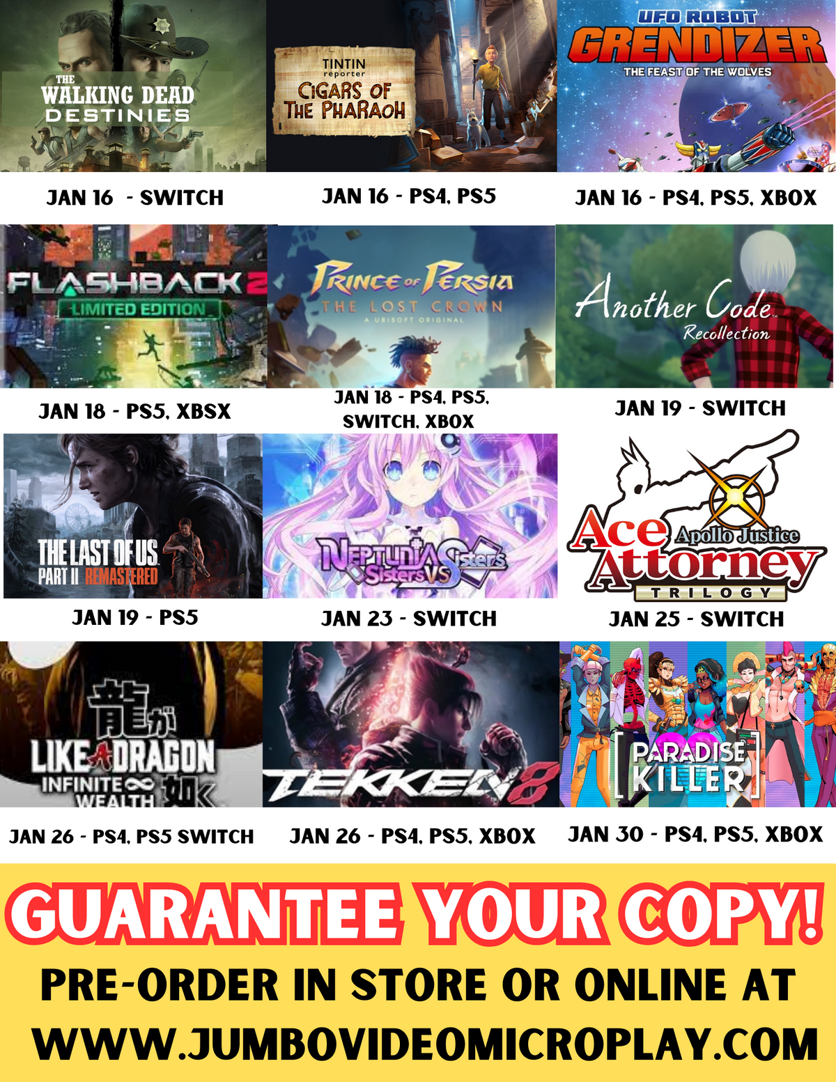 January 2020 best sale switch releases