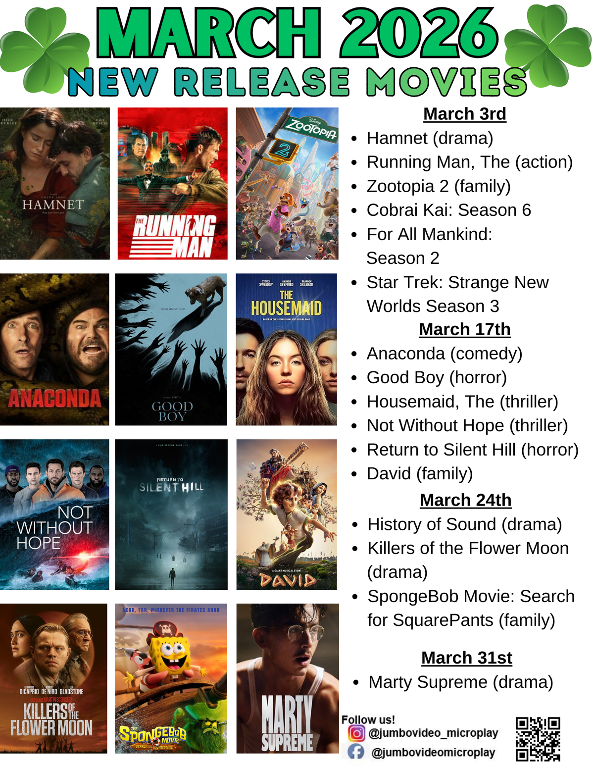 March 2026 New Release Movies