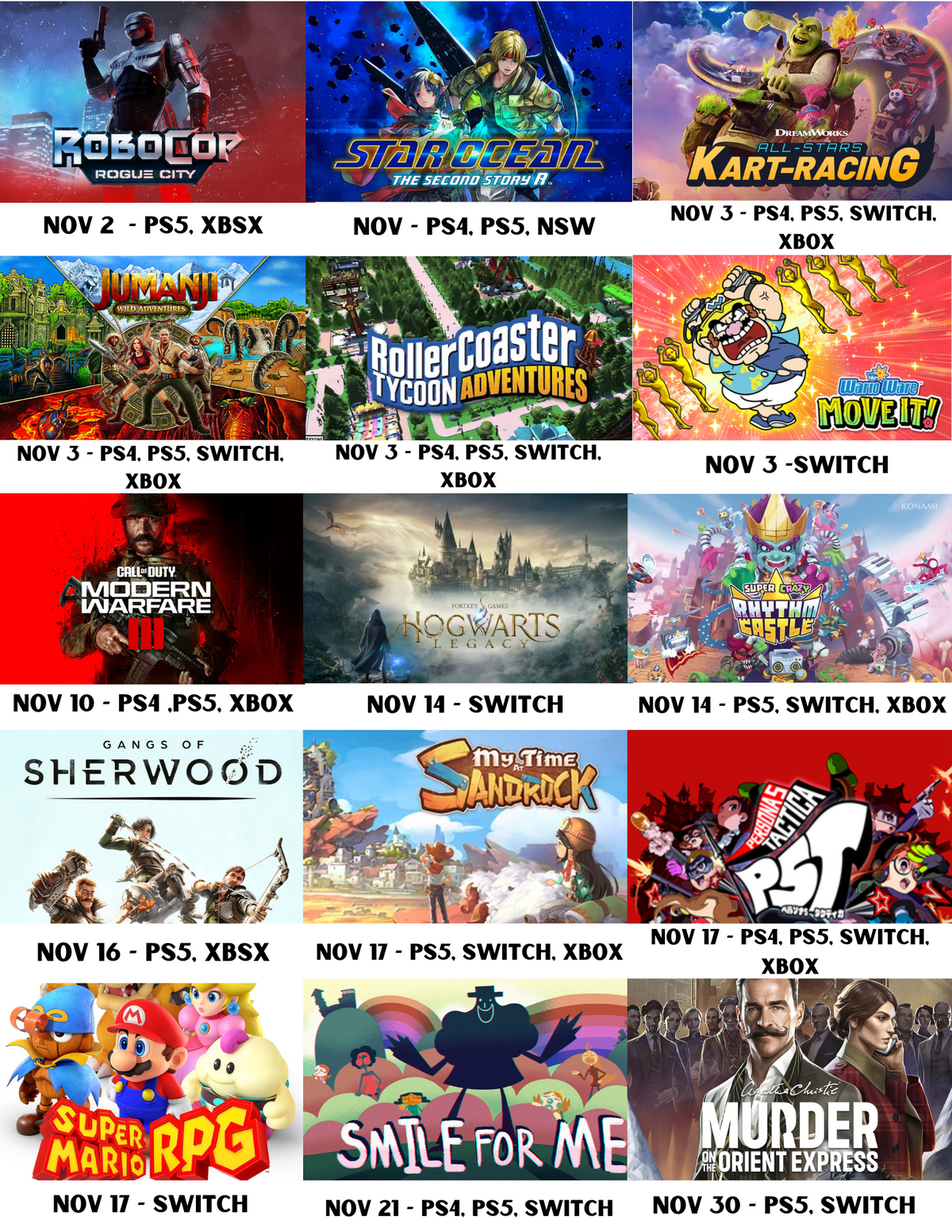 November switch releases store - Main Image