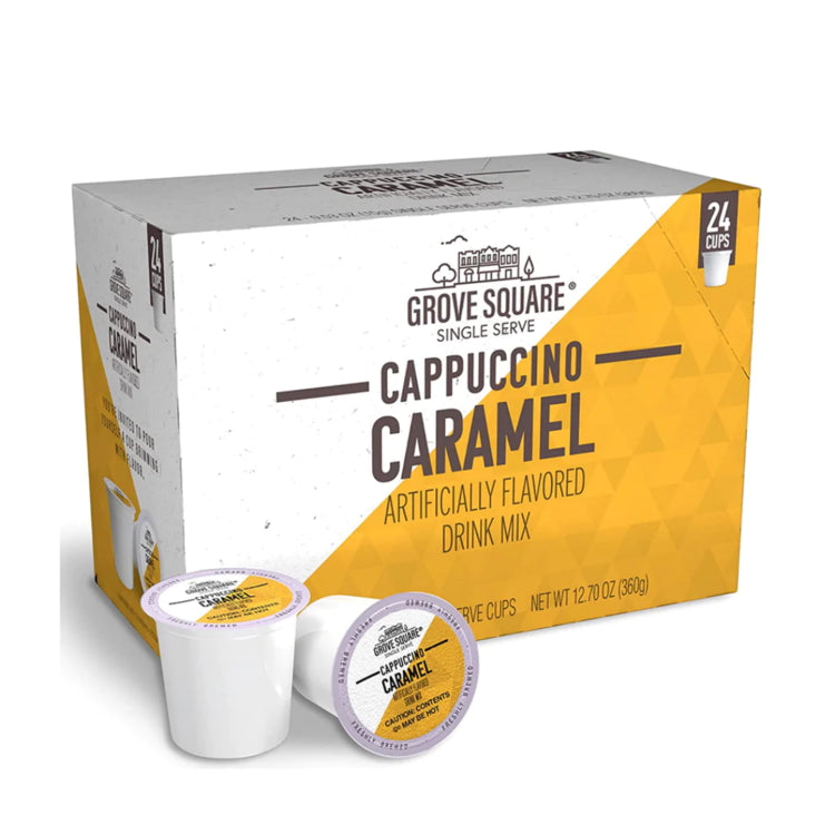 Grove Square-Caramel Cappuncio Single Serve 24 Pack