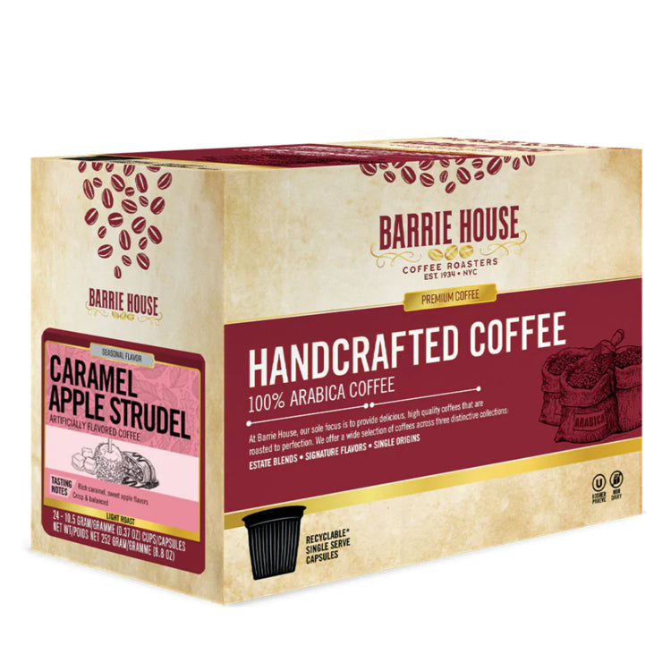 Barrie House-Caramel Apple Strudel Single Serve Coffee 24 Pack